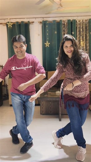 Swapna & Amit👫 on Instagram: "Grace in every step, love in every beat 💓💗 #CoupleDance #DanceWithLove #TwoSoulsOneRhythm #RomanticReel #insync"