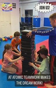 IMPROVING YOUR TEAMWORK SKILLS IMPROVES LIFE Learn how to use teamwork for the benefit of both you and others | Atomic Tae Kwon Do - Huntington, NY