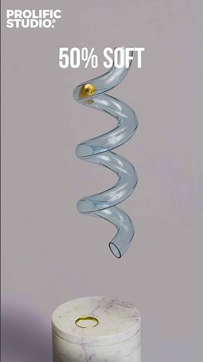 Object Softness Test | 0% to 100% | Tube Simulation | 3D Physics