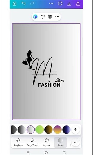 Logo design tutorial in Canva.#design #tutorial #canva #ideas #knowledge #shorts