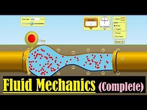 Continuity Equation in Fluid Mechanics | Equation of Continuity Animation | Fluid Mechanics Simulation | PhET Simulations physics
