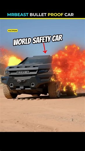 MRBEAST के ये Car गोली और Blast दोनों झेल गई 🤯 । #shorts