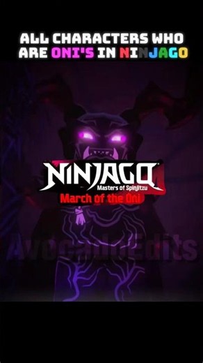 "All characters who are oni's in ninjago!" 👹 #ninjagoedit #ninjago