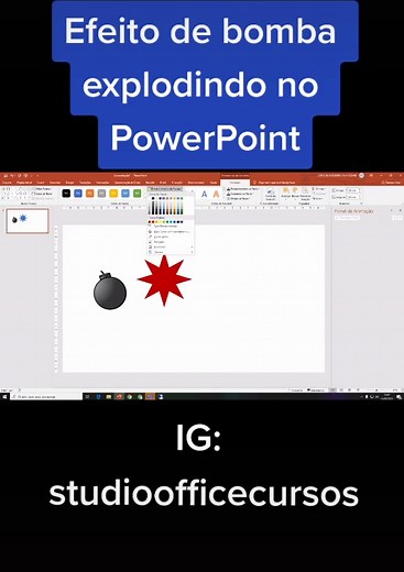 Efeito de Bomba Explodindo no PowerPoint