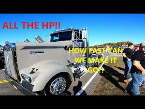 Drag Racing a 1995 Kenworth W900L at the KEYSTONE TRUCKIN NATIONALS 8v92 Detroit Diesel Power