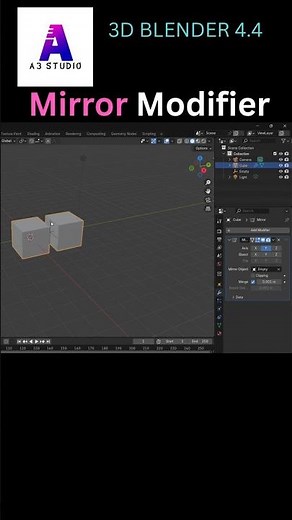 How to Use the Mirror Modifier in Blender for 3D Tutorial for Beginners .