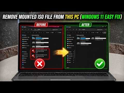 How to Remove Virtual CD/DVD Drive in Windows 11 This PC (ISO Eject Fix)