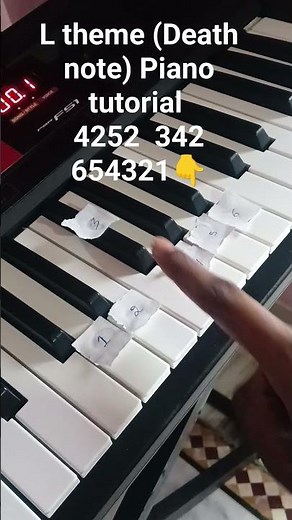 L theme (death note) piano tutorial.#deathnote #englishsongs #piano