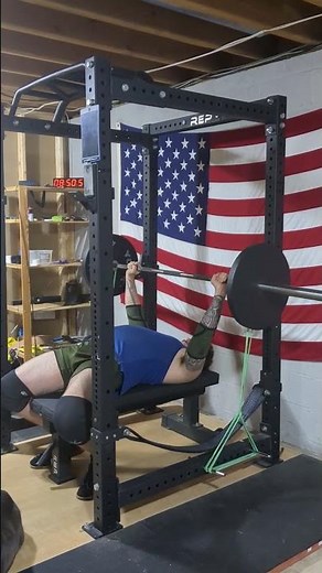 WOC 3 Grip Banded Bench Press 135 x 3