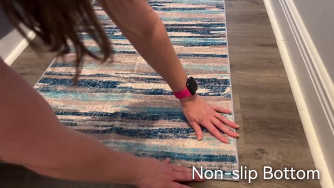 Suelur Runner Rugs 2x5 Non slip Rug Runners Washable Hallway Runner Rubber Backing Soft Print Blue Runners for Entryway Indoor Bedroom Laundry Room