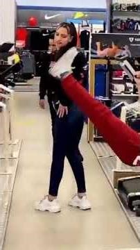 Gym Flexibility Challenge: Navigating Under a Hanging Lifter