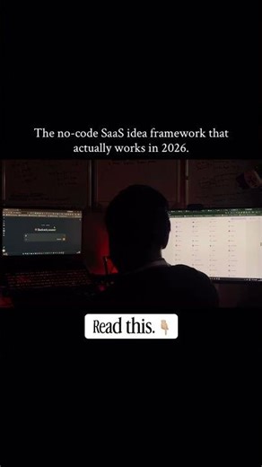 The no-code SaaS idea framework that actually works in 2026