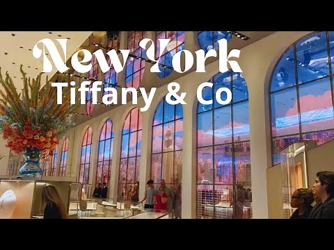 Tiffany & Co, New York City walking video. Luxury Store.‪@StepwiseWonders‬
