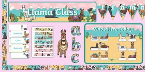 Llama-Themed Display Pack