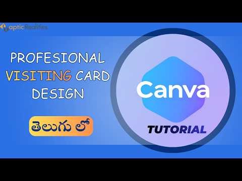 Create a Business Visiting Card in Canva | Easy Tutorial for Beginners
