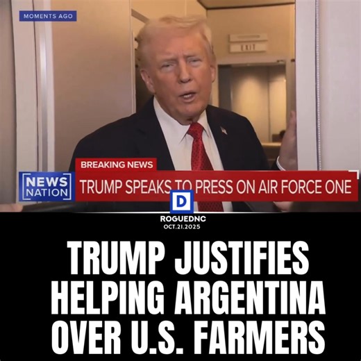 “America First” went out the window real fast. Y’all think he’s making money here or what? #trump #argentina | Rogue DNC