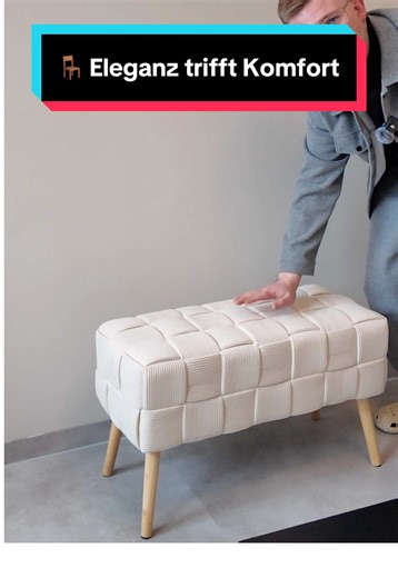 🪑 Eleganz trifft Komfort Luxus-Velvet Hocker – edler Look, stabiler Halt und vielseitig einsetzbar. Perfekt als Sitz, Fußablage oder stylisches Deko-Highlight. #tiktokmademebuyit #newyearnewyou #tiktokshop #homedeko #wohnaccessoire
