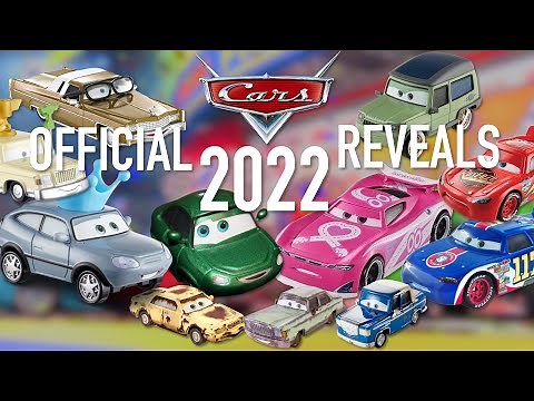2022 Mattel Disney Cars Die-cast Mainline 32 Reveals - Bertha, Intersection, Colin Bohrev, Grillante