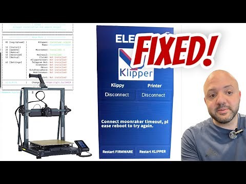 FIXED: Moonraker timeout error on Elegoo Neptune 4 Max