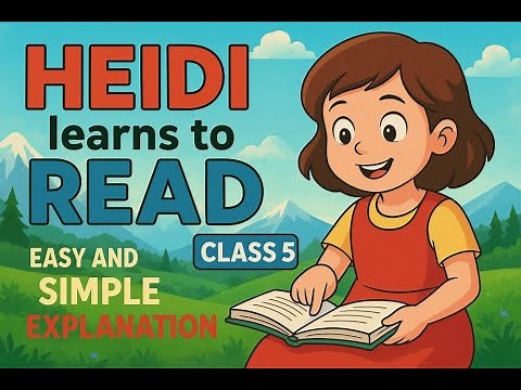 Heidi Learns to Read | Class 5 English Lesson | Easy & Simple Explanation with Full Story