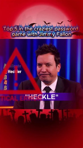 Top 5 in the craziest password game with Jimmy Fa😱✨#JimmyFallon #PasswordGame #GameShowFails