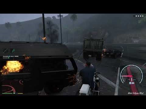 cheating in GTA 5 using YimMenu v2, with nospread, rapidfire $$