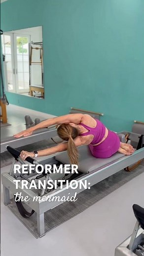 Reformer Mermaid Transition Explained | Pilatesology Answers #pilatestips #demonstration #pilates