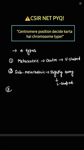 Types of Eukaryotic Chromosomes | CSIR NET PYQ