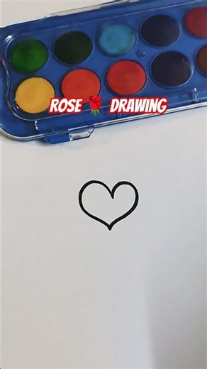 Easy Rose drawing step by step #drawings #trending #viral