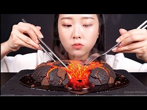 ASMR: Eating Lava | AI Fantasy Visuals | Relaxing Sizzle & Crunch Sounds 🔥🎧