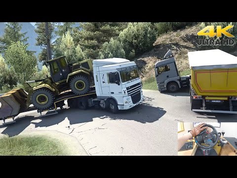 Hill climb on FSG Map with DAF XF 105 - Euro Truck Simulator 2 - 4K