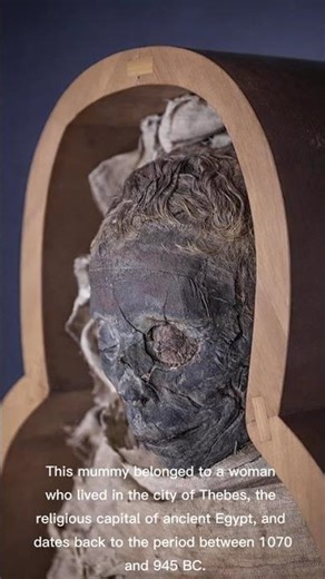Mummy of a Woman from Thebes | Secrets of Mummification in Ancient Egypt #history #shorts