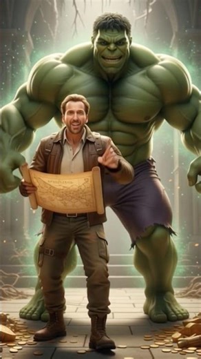Nicolas Cage's CRAZIEST Street Moment?! 😱 (Hulk to the Rescue!) #hulk #youtubeshorts