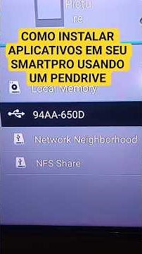 How to install applications on your smartpro using a pendrive