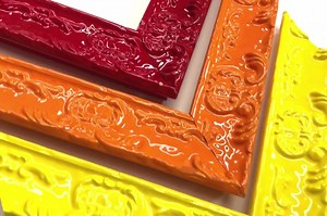 Victorian Glossy Picture Frames Lacquer Ornate Funky Aqua Green Yellow Blue Purple Red Orange Teal Turquoise 4x6 5x7 8x10 11x14 16x20 18x24 - Etsy