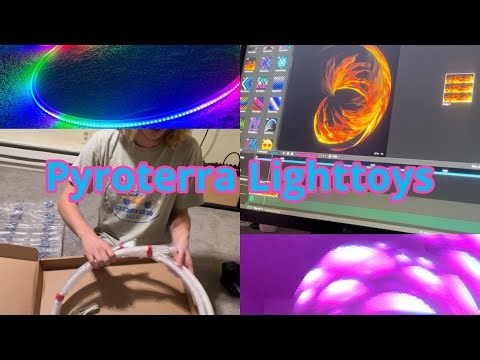 UNBOXING 2 NEW PYROTERRA LIGHTTOYS VISUAL HOOPS REVIEW AND COMPARISON