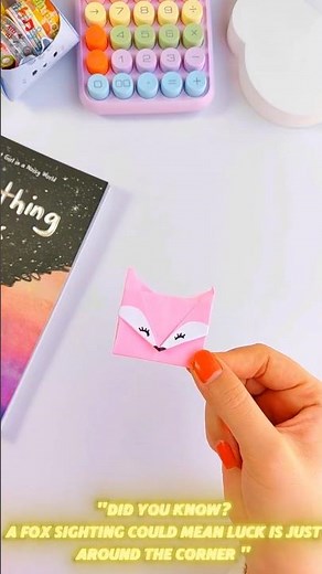 Origami Fox Bookmark 🦊 | Easy Zootopia Inspired Corner Bookmark (No Glue)