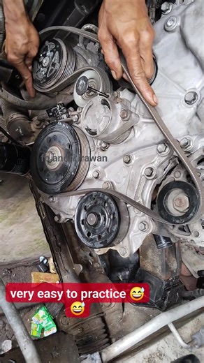 5K views · 1.4K reactions | easy way to install fan belt 1NR-VE‼️ #reels #automotive #automobile #engineering | Andri Irawan | Facebook