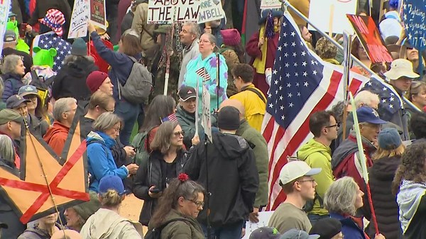 LIVE COVERAGE: No Kings rally and march through downtown Seattle
