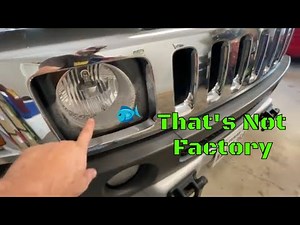 LED Headlight Conversion On My H3 Hummer