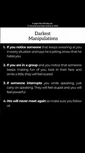 Dark manupulation tricks. #psychology #psychologyfacts #manupulation