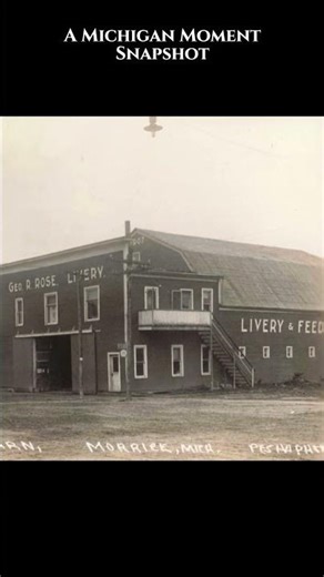 Morrice, Michigan’s Livery Barn, 1907 🚂🐎