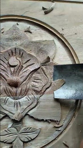 Tutorial wood carving #tutorial #woodcarving #carving #diy #art #skills #carpenter #shorts