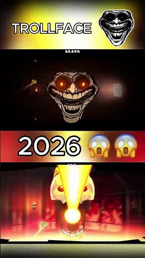 Skeletal EXTREMIGANS: 2026 vs TROLLFACE 💀☠️ | Geometry Dash 2.2 #shorts