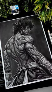 Baki Hanma Drawing Sketch 🔥 Full Body✍️, Anime Drawing Sketch #shorts #bakihanma #anime #drawing