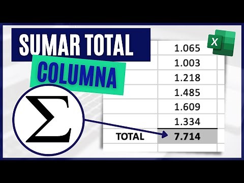 How to SUM values ​​in a COLUMN in Excel ➕