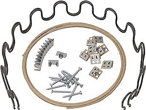 House2Home 18" Couch Spring Repair Kit - Fix Sofa Support, Includes Springs, Clips, Wire, Screws & Instructions