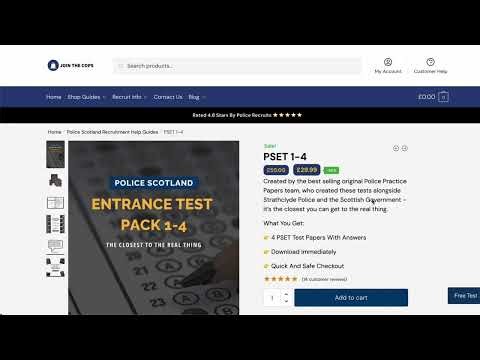 Police Scotland Standard Entrance Test