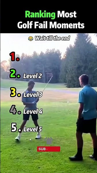 Ranking Most Golf Fail Moments #funny
