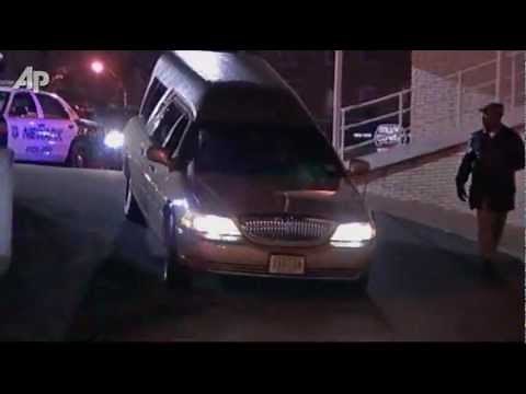 Raw Video: Hearse Arrives at N.J. Funeral Home
